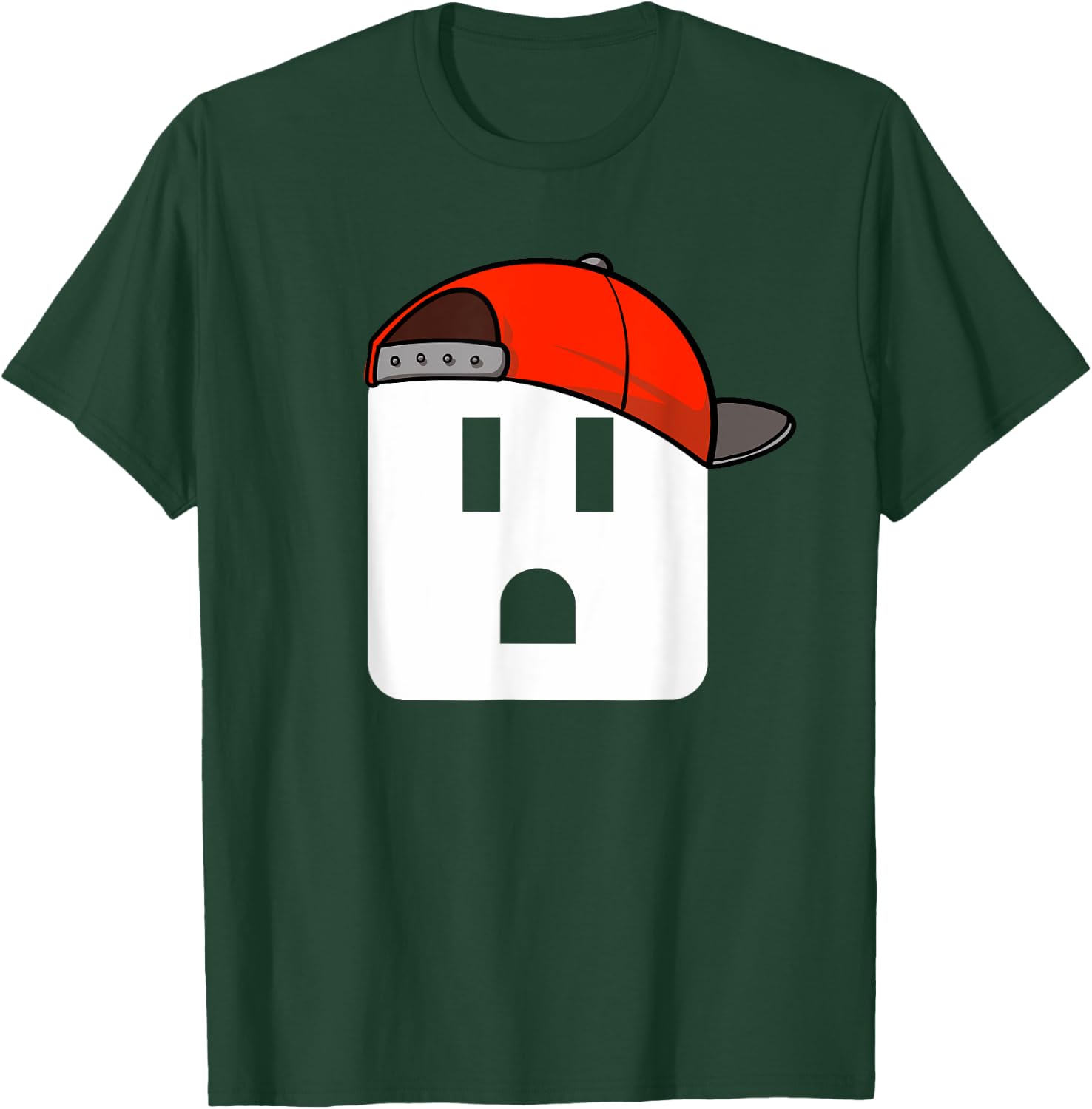 Funny Electrician Electrical Plug Face Electricians T-Shirt - T-Shirt | Forest
