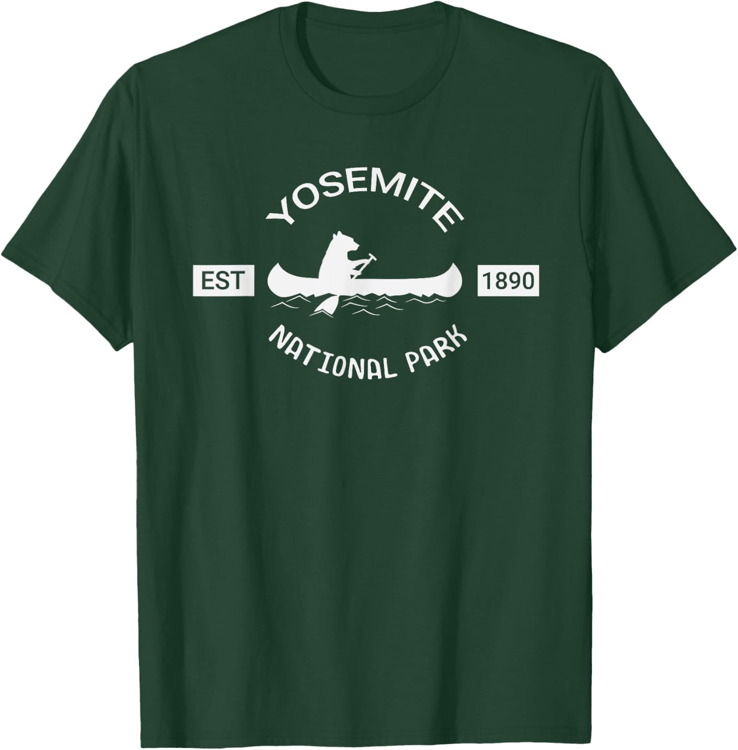 California Bear Shirt Yosemite Bear Canoe National Park T-Shirt - T-Shirt | Forest