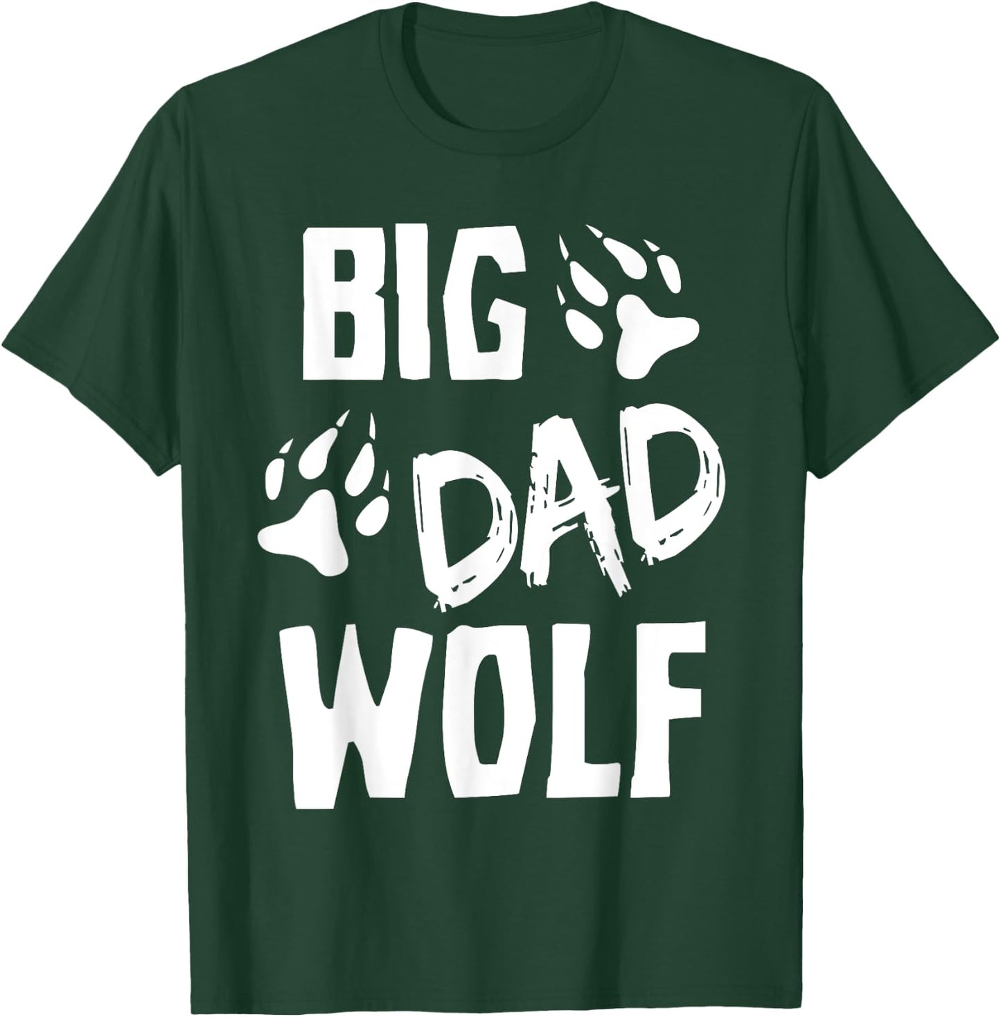 Halloween Shirt Dad Men Funny Costume Daddy Big Dad Wolf T-Shirt - T-Shirt | Forest