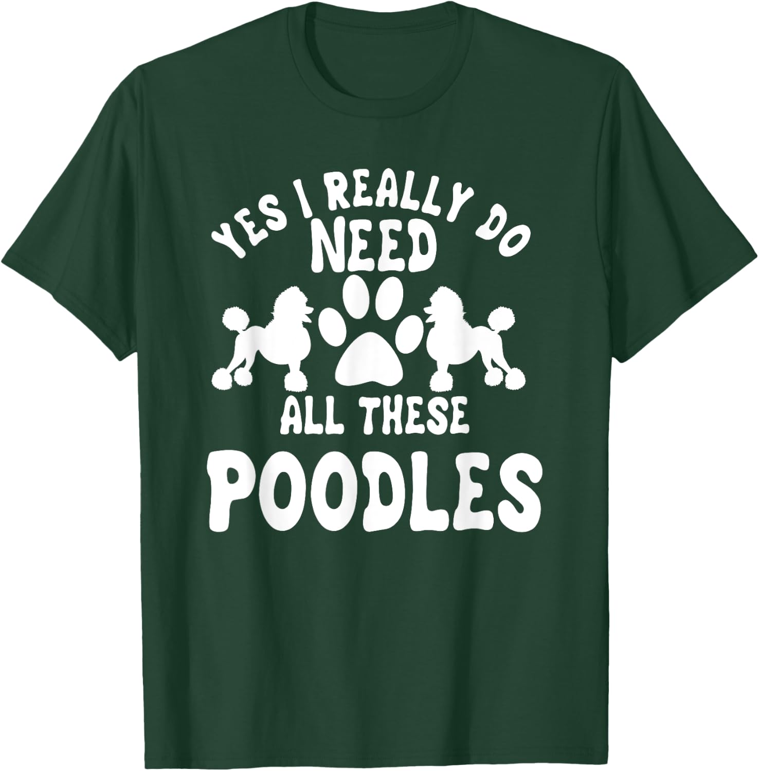 Poodle Dog Owner Pet Breeders Water Retriever Lover T-Shirt - T-Shirt | Forest