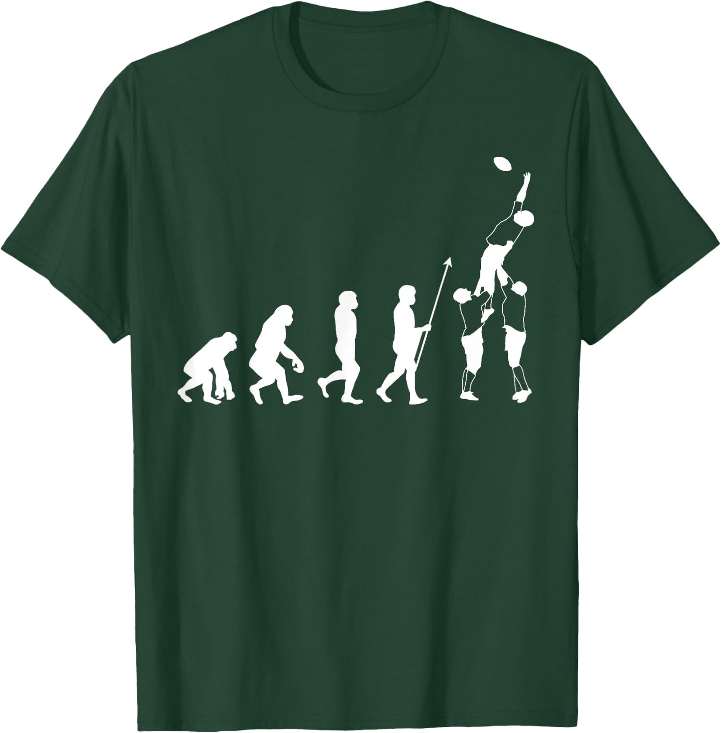 Evolution Rugby Player – XV France Rugby Gift T-Shirt - T-Shirt | Forest