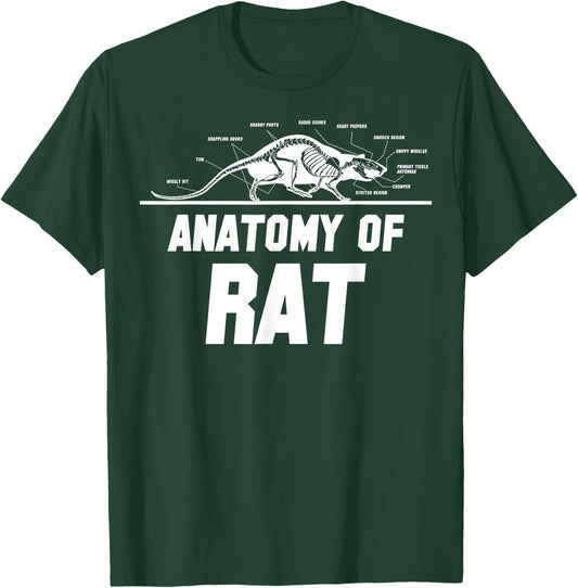 Anatomy of Rat - Rat Costume Mouse Rat T-Shirt - T-Shirt | Forest