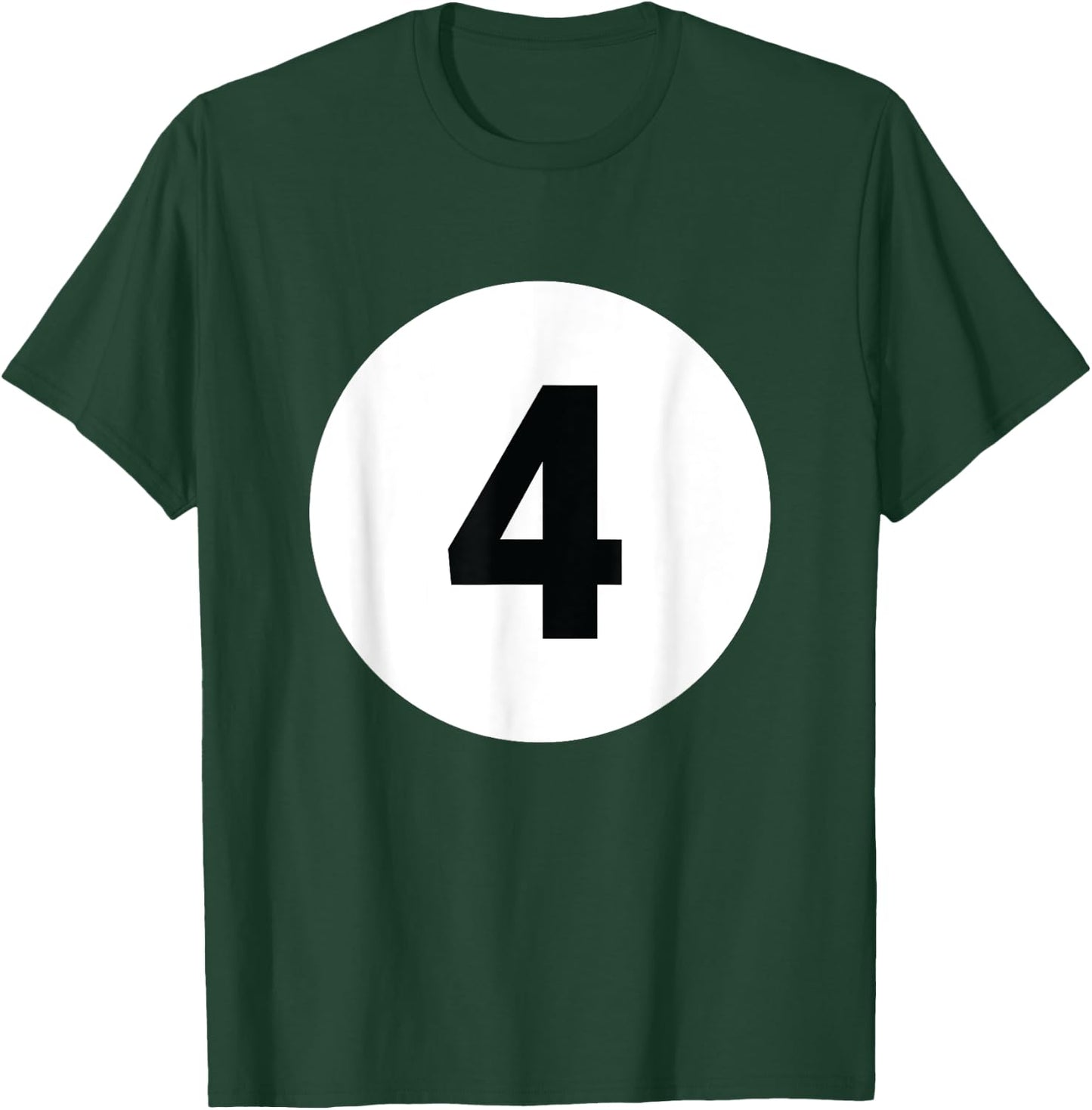 8 Pool Ball 4 Billiards Costume Halloween Group Matching T-Shirt - T-Shirt | Forest