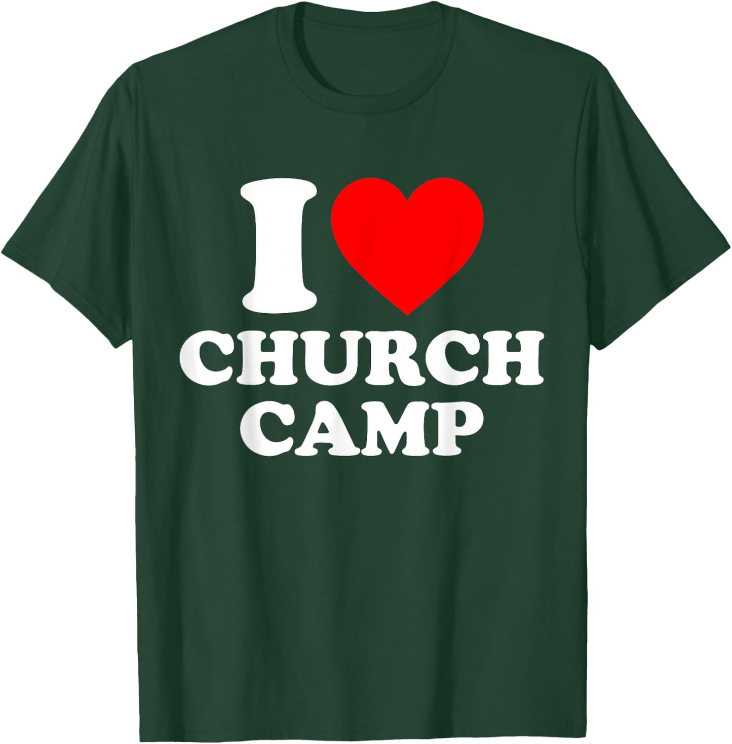 VBS I Love Church Camp Christian Vacation Bible School Jesus T-Shirt - T-Shirt | Forest