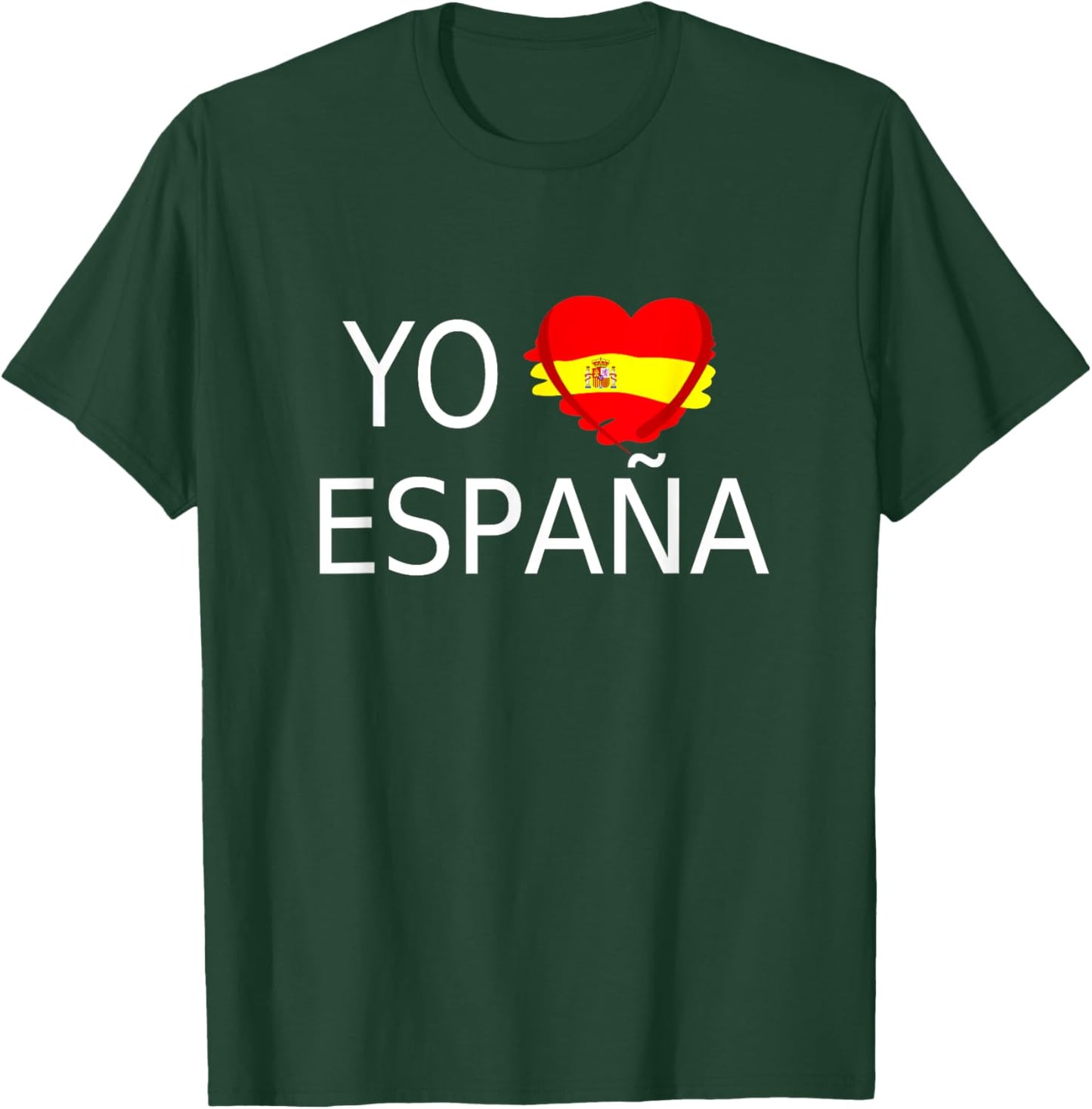Spanish Flag Heart I Love Spain Yo Amo España T-Shirt - T-Shirt | Forest