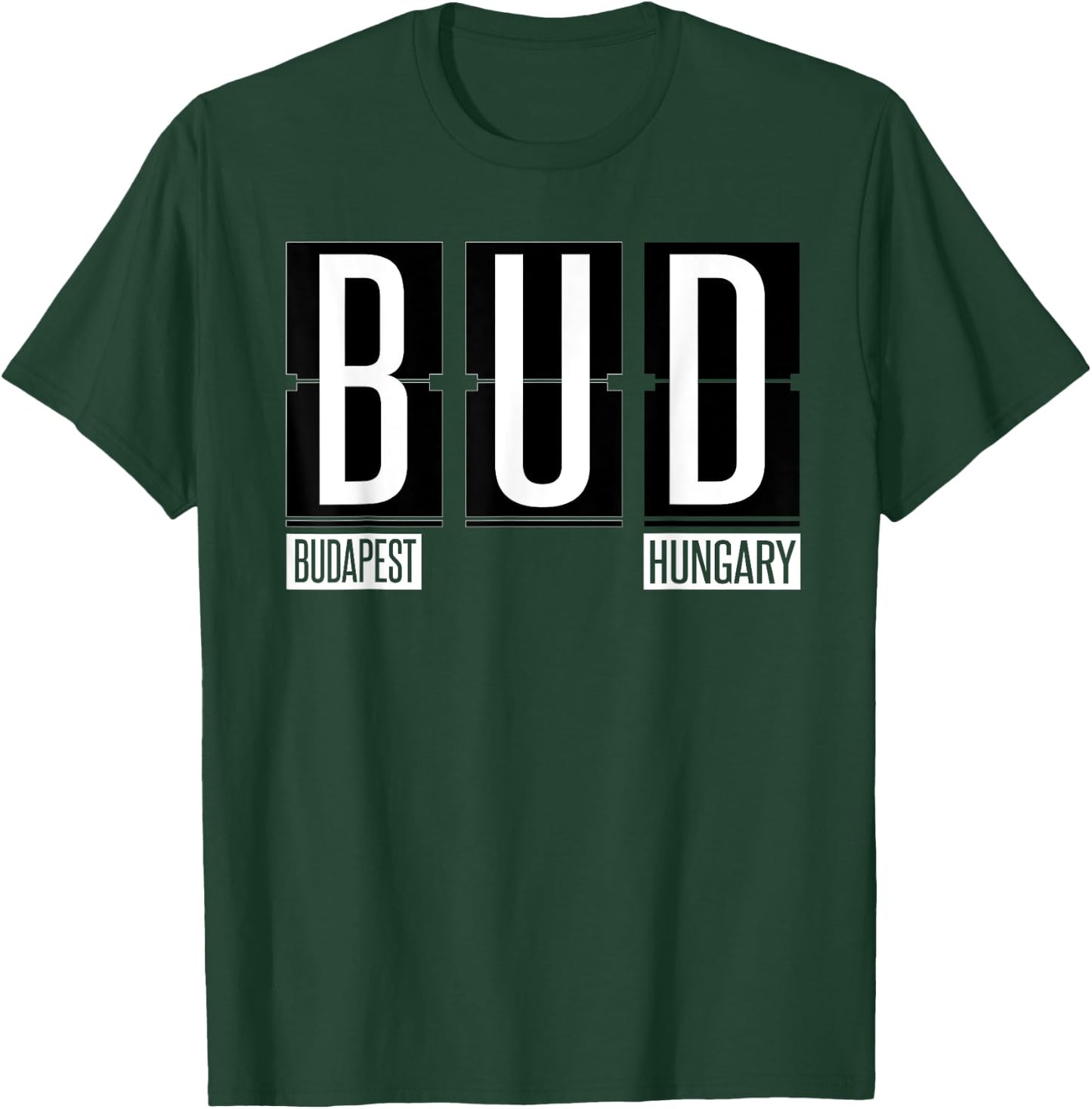 BUD - Budapest Hungary Souvenir or Gift Shirt Apparel T-Shirt - T-Shirt | Forest