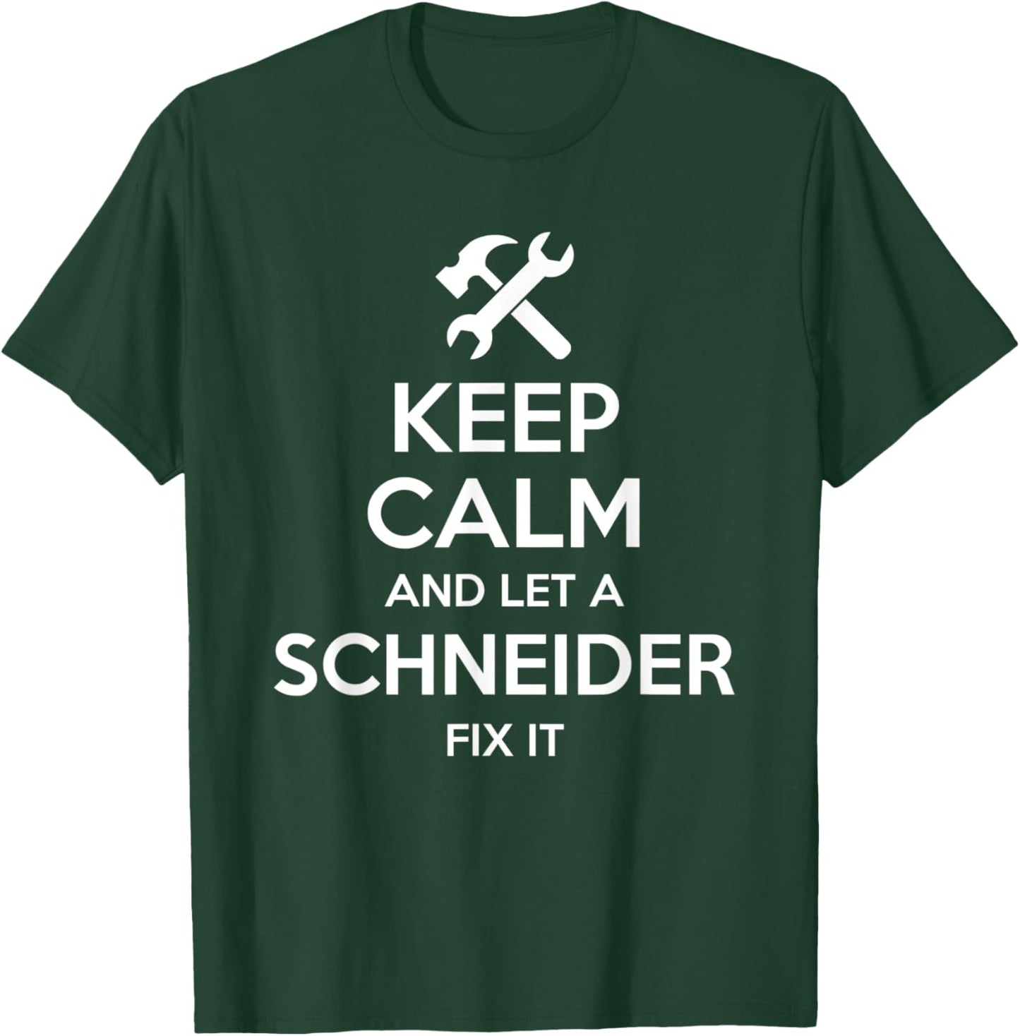 SCHNEIDER Funny Surname Birthday Family Tree Reunion Gift T-Shirt - T-Shirt | Forest