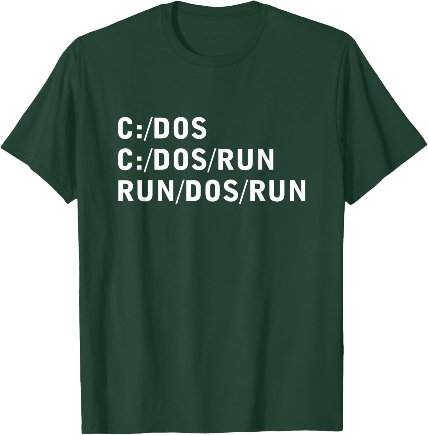 C Dos Run Run Dos Run Programmer T-Shirt - T-Shirt | Forest