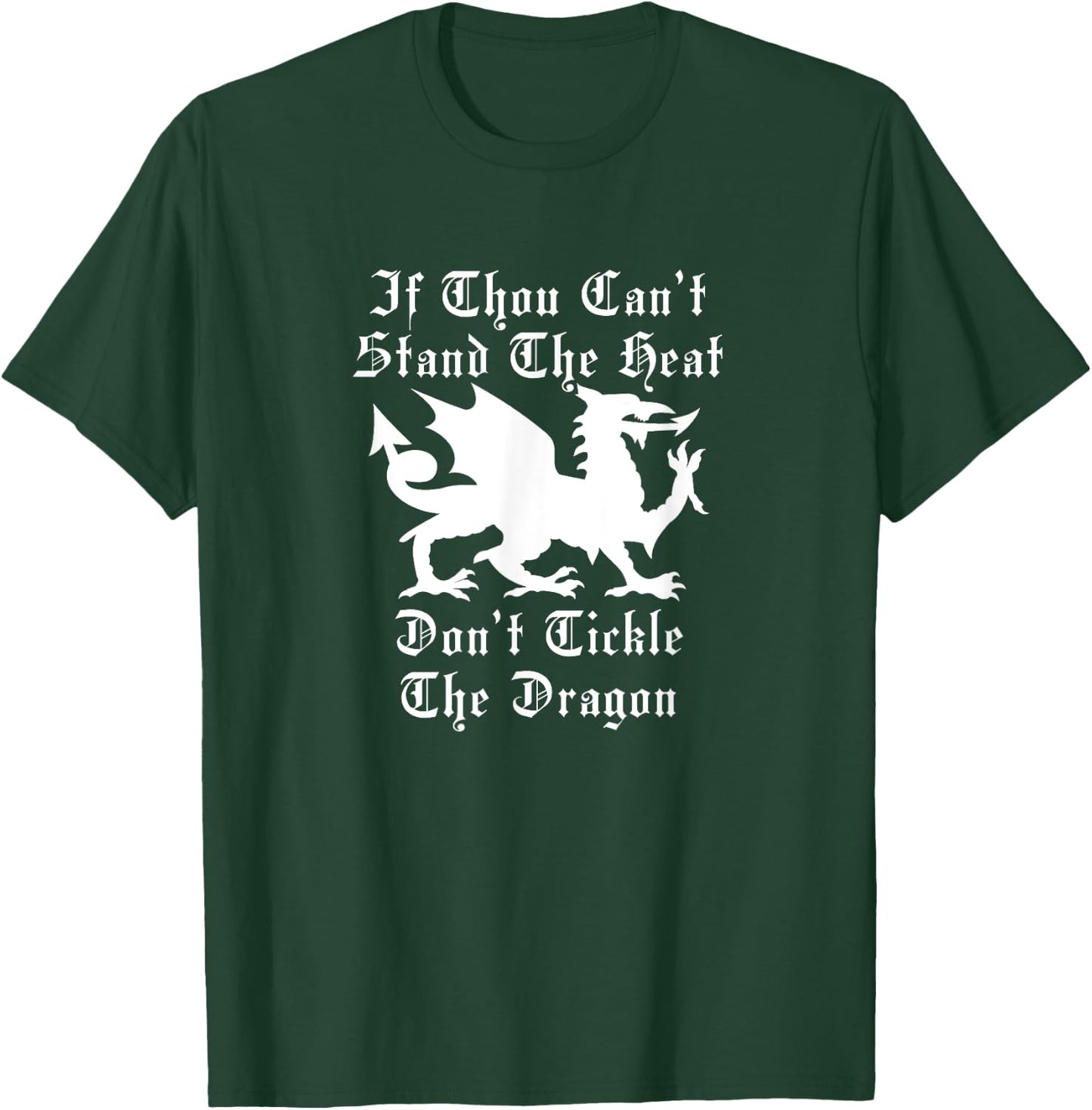 Fire Dragon Renaissance Fair Faire Festival Medieval Theme T-Shirt - T-Shirt | Forest
