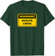 MIDLIFE CRISIS Funny Warning Sign Humor T-Shirt - T-Shirt | Forest