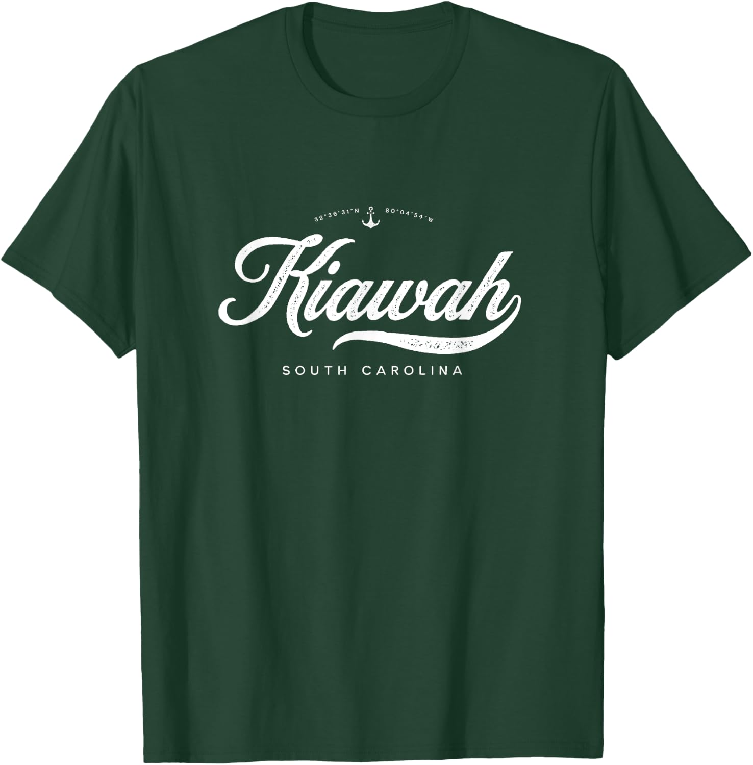 Kiawah Island South Carolina Vintage Retro T-Shirt - T-Shirt | Forest