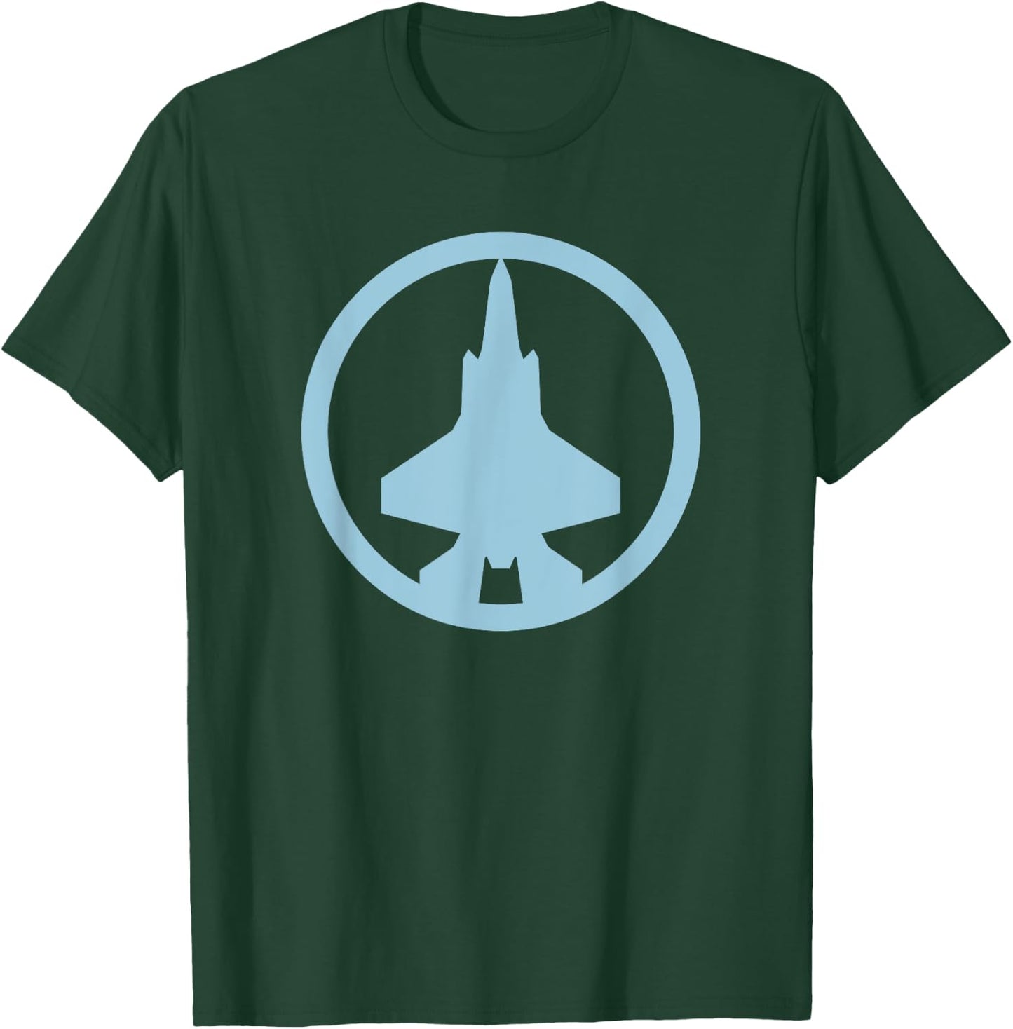 F-35 Lightning II (Blue) Air Force Military Jet T-Shirt - T-Shirt | Forest