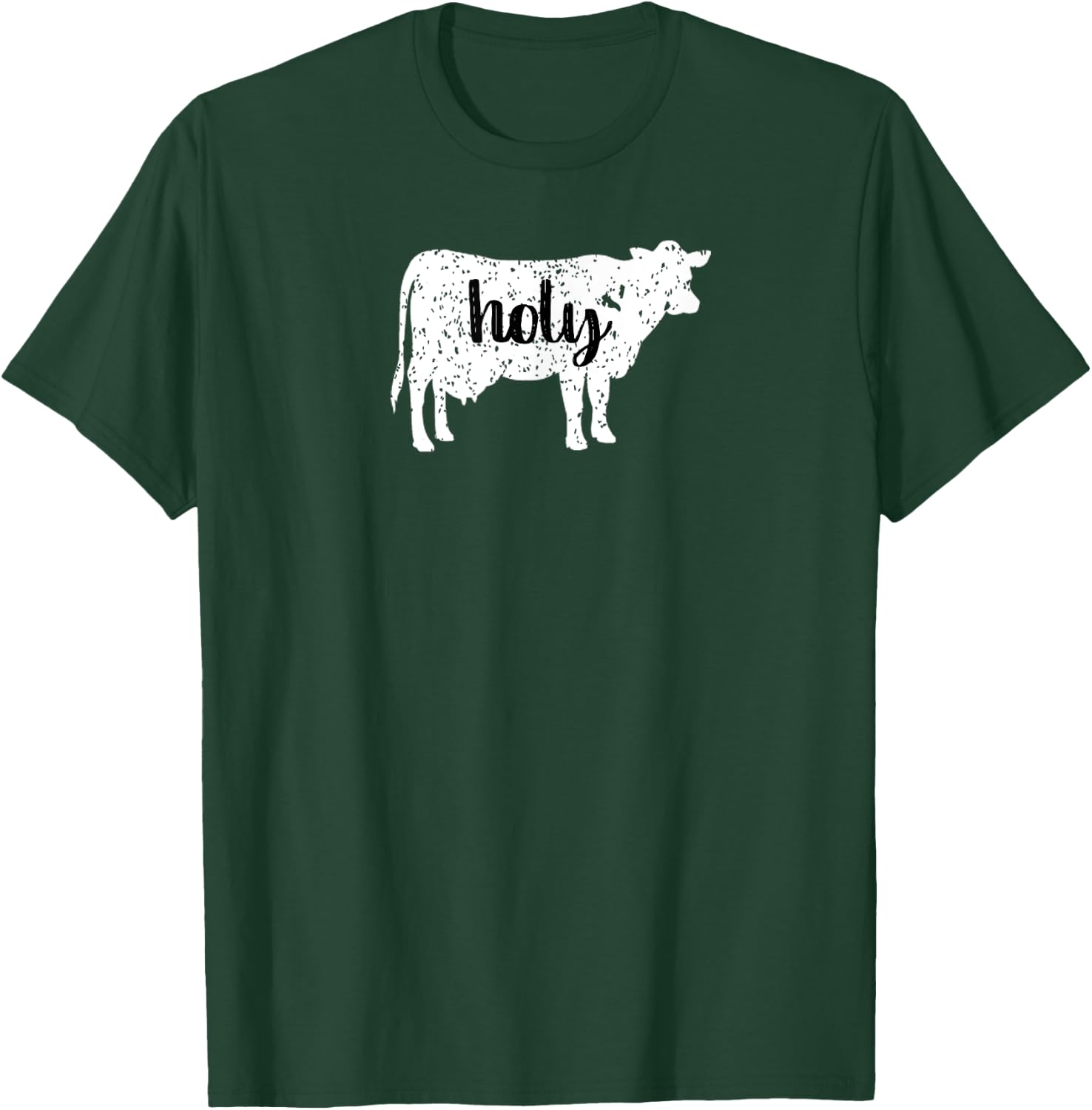 Holy Cow Funny Animal Humor Cow Pun T-Shirt - T-Shirt | Forest