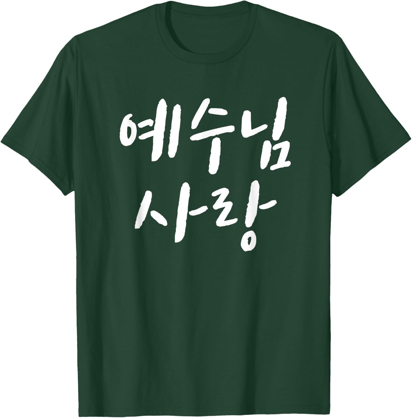 Love Jesus in korean Christian VBS Church I love jesus korea T-Shirt - T-Shirt | Forest