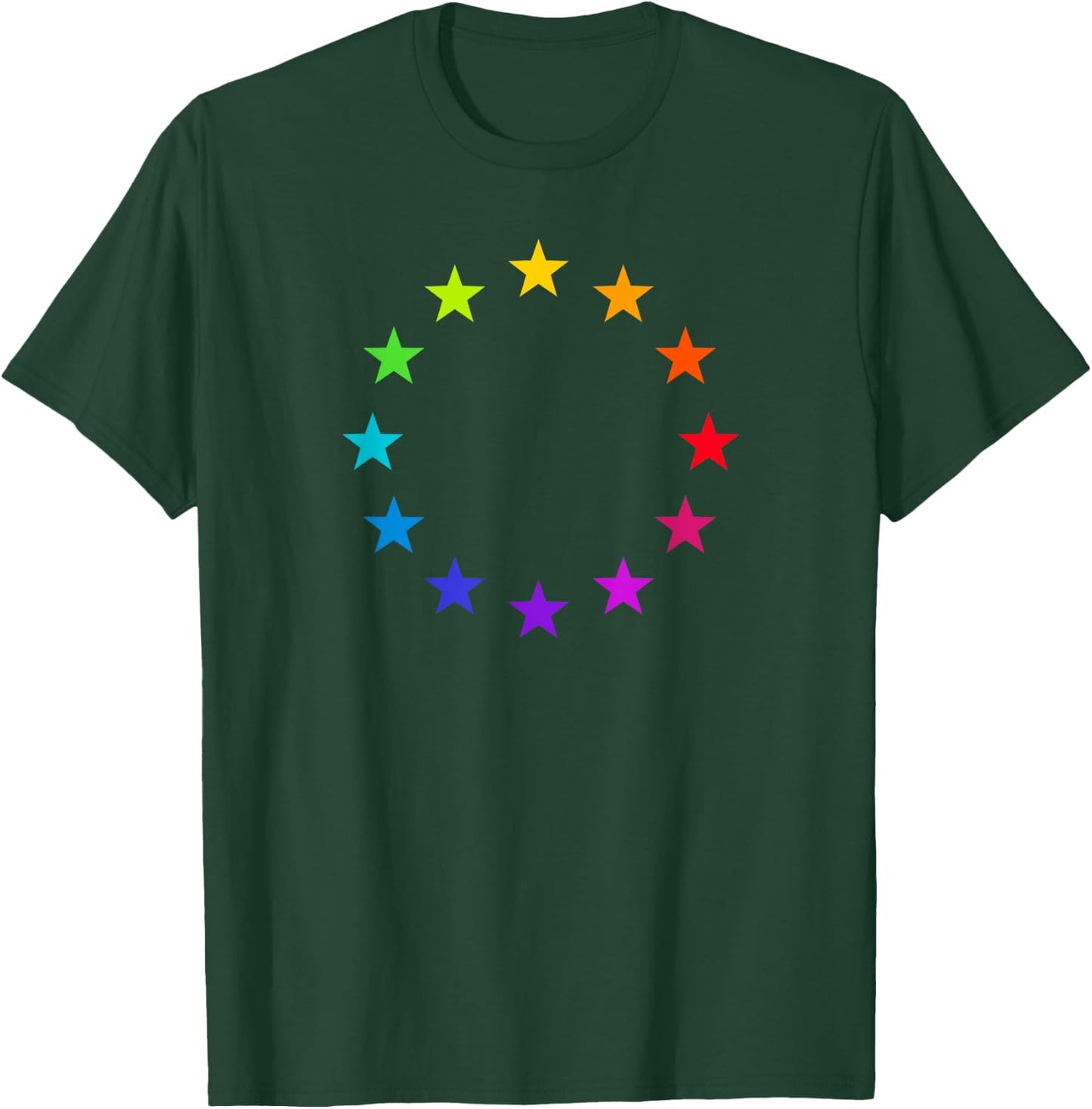 Europe symbol logo sign stars EU European Union flag banner T-Shirt - T-Shirt | Forest