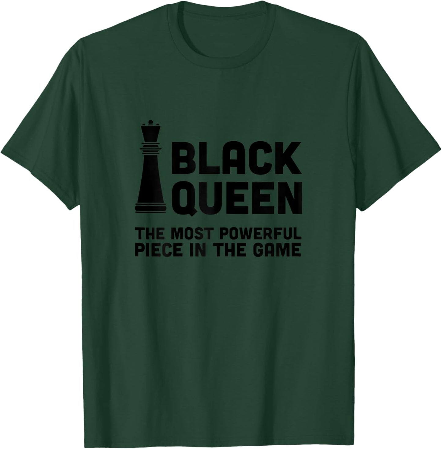 Black Queen African American Powerful Chessplayer Woman T-Shirt - T-Shirt | Forest