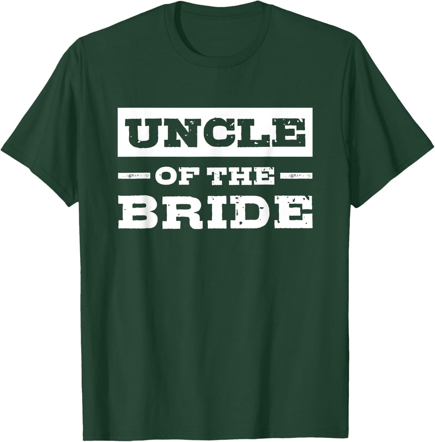Uncle of the Bride Funny Vintage Retro T-Shirt - T-Shirt | Forest