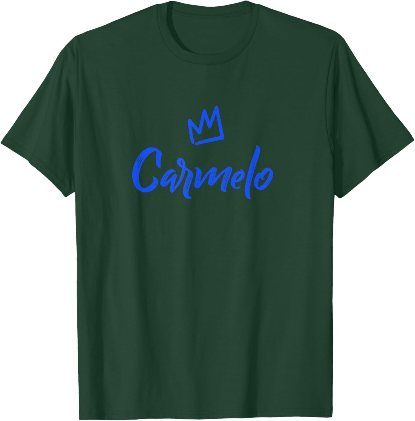 Carmelo the King / Blue Crown & Name Called Carmelo T-Shirt - T-Shirt | Forest