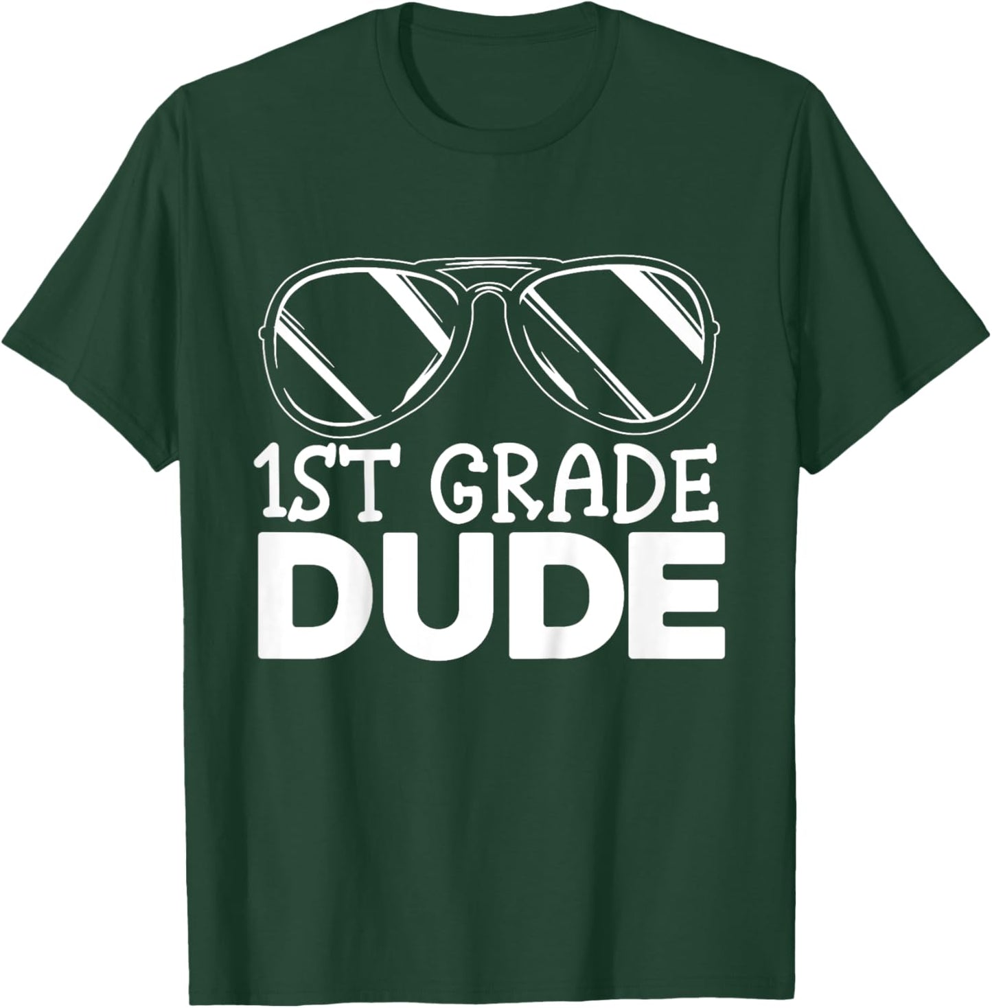 Kids 1st Grade Dude First Day Of School Cool Back To School T-Shirt - T-Shirt | Forest