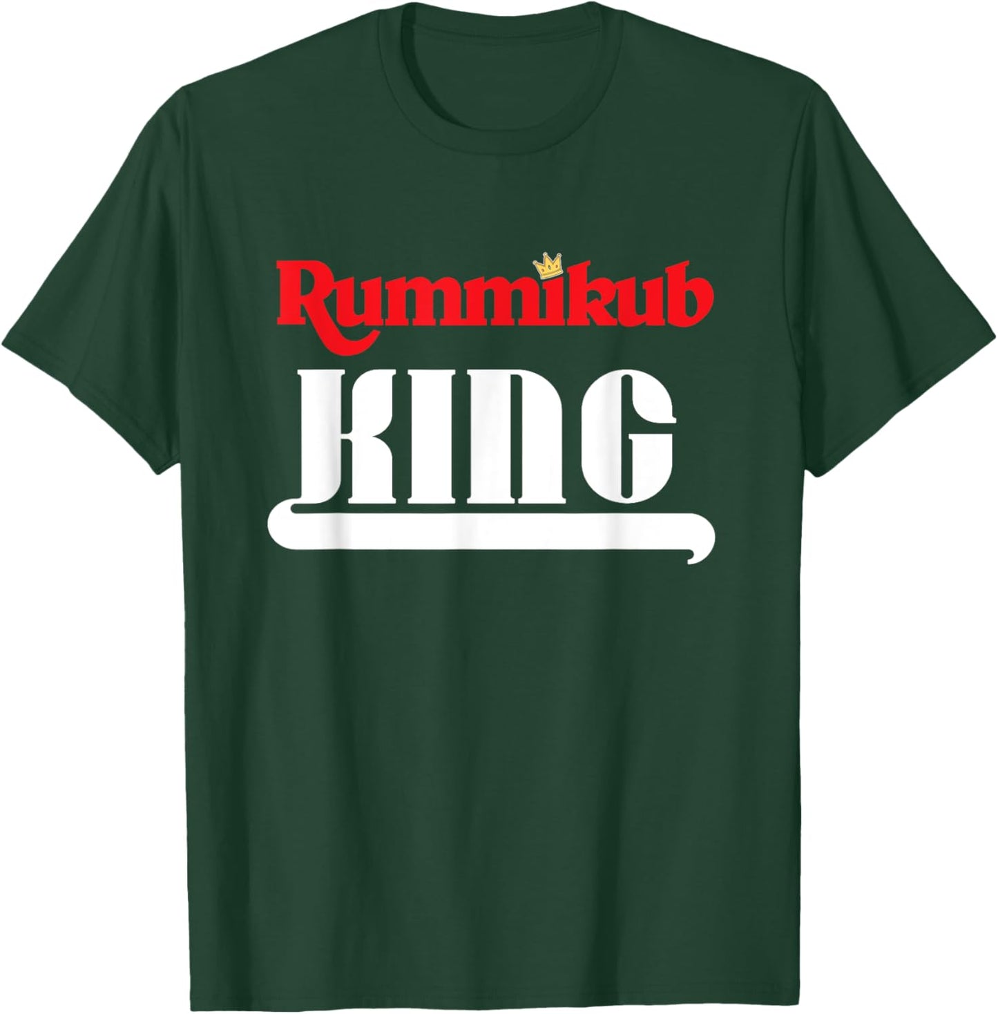 Rummikub King Logo With Royal Crown T-Shirt - T-Shirt | Forest
