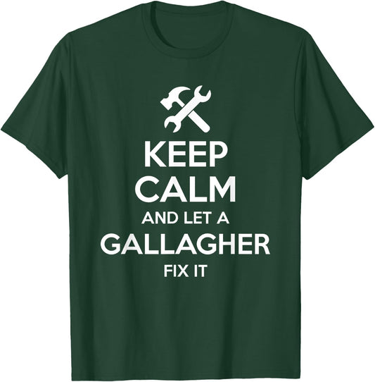 GALLAGHER Funny Surname Birthday Family Tree Reunion Gift T-Shirt - T-Shirt | Forest