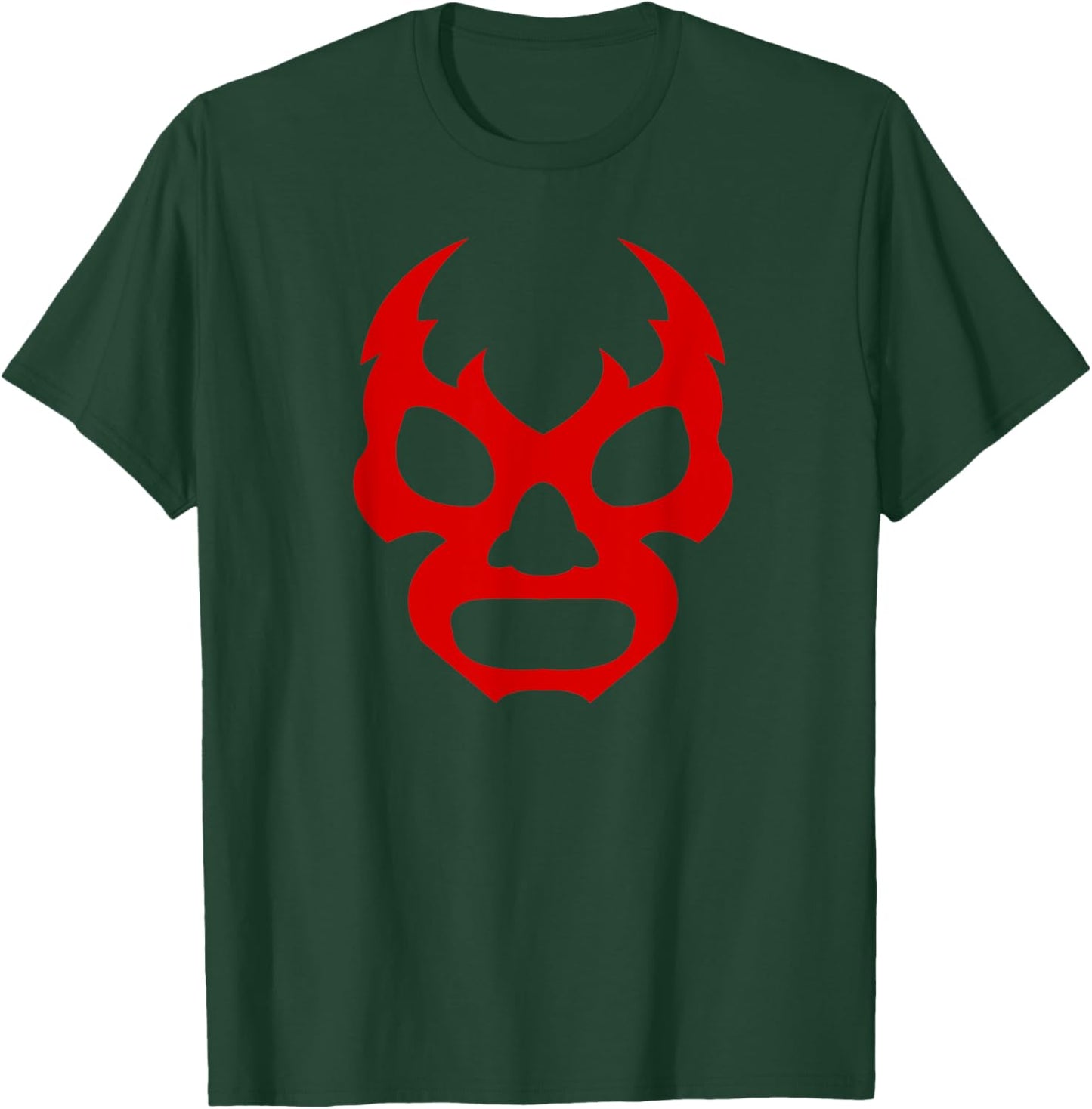 Cool Mexico Wrestling Mask Combat Sports Lover Lucha Libre Face Funny Mexican Wrestler Hero Gift T-Shirt - T-Shirt | Forest