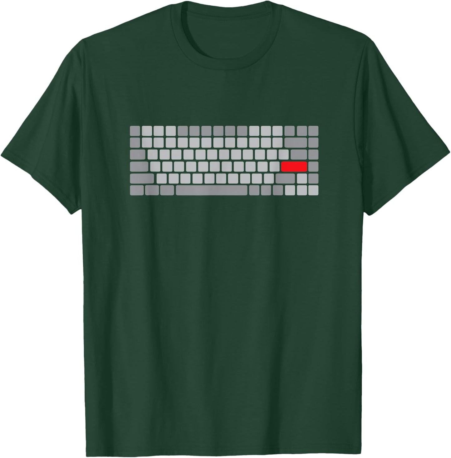 Mechanical Keyboard Red Enter Key T-Shirt - T-Shirt | Forest