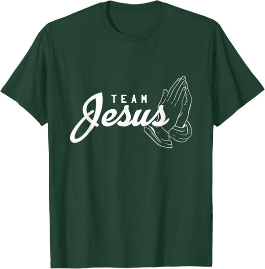 Team Jesus Christ Religion Faith God Christ Catholic T-Shirt - T-Shirt | Forest