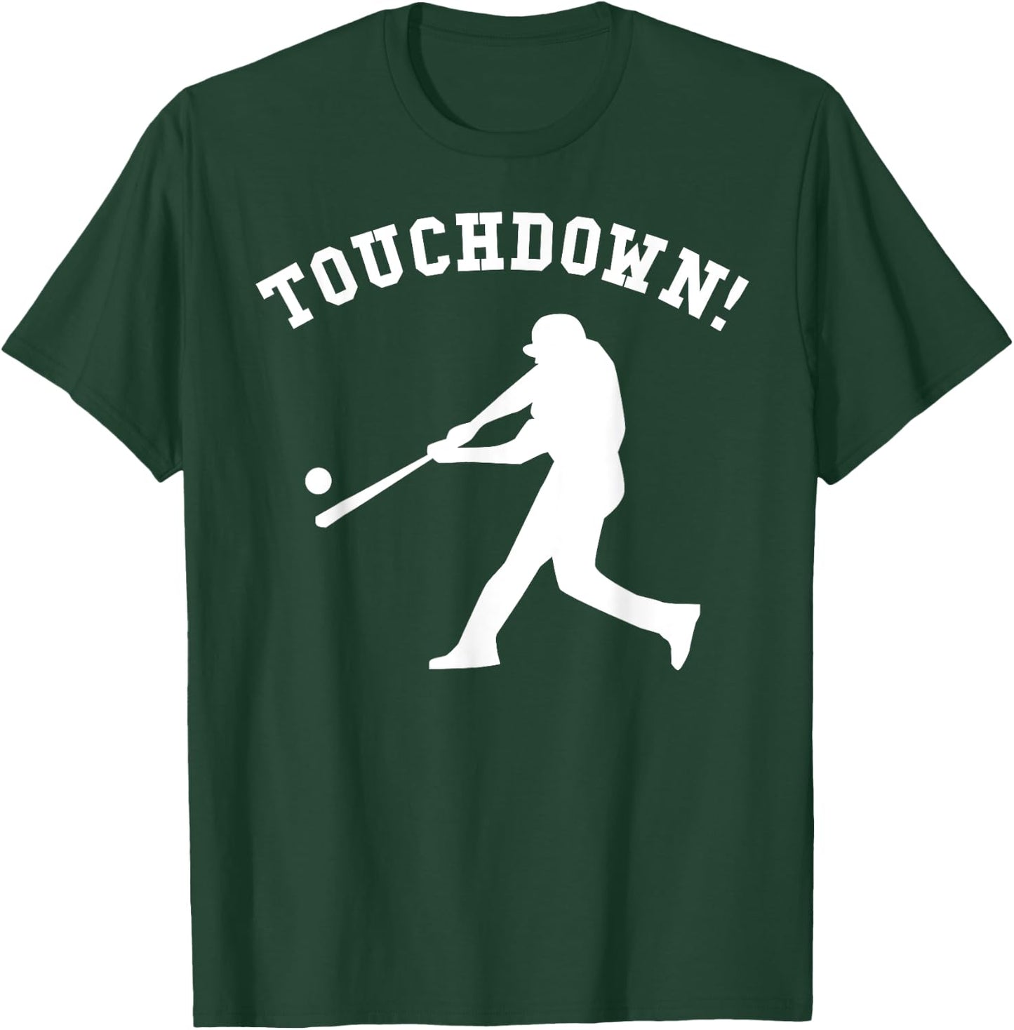 Touchdown Baseball Funny Football Sports Humor Joke Vintage T-Shirt - T-Shirt | Forest