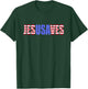 Jesus Saves USA America Patriotic Women Men T-Shirt - T-Shirt | Forest