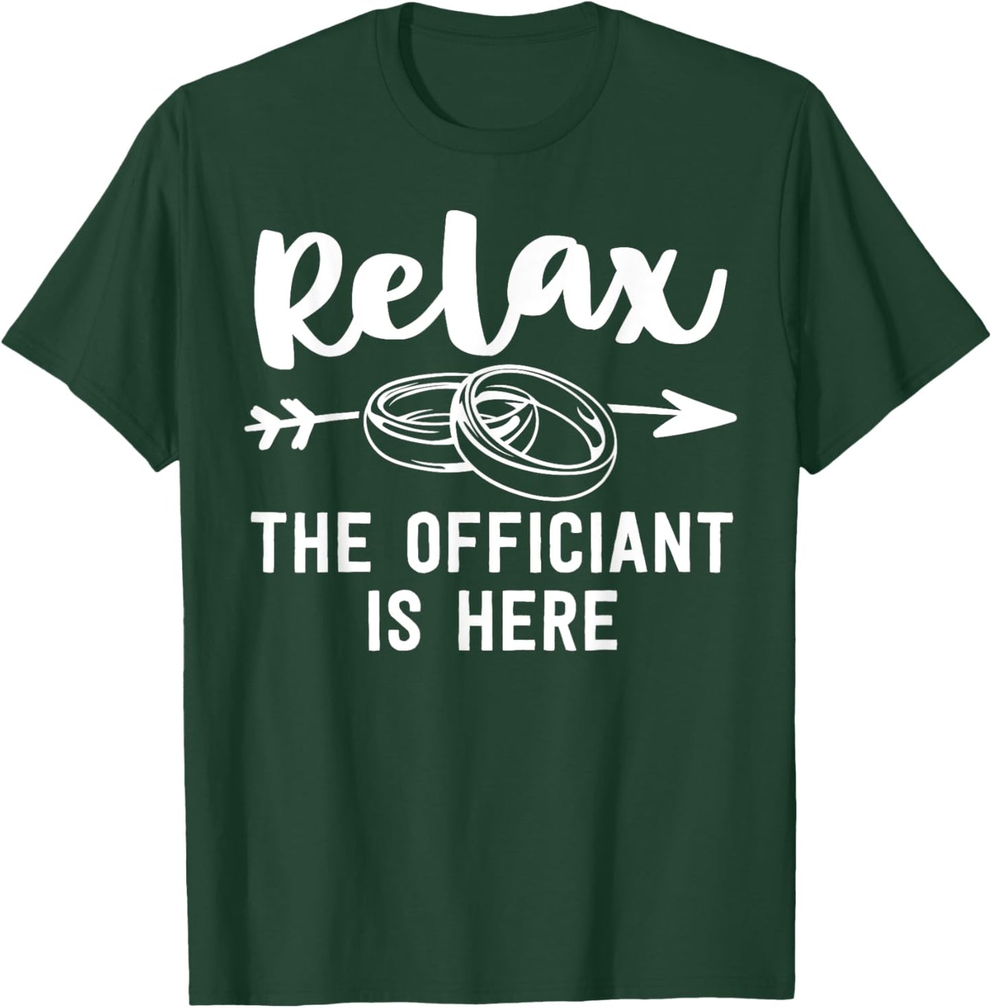 Wedding Officiant Gift Funny Ordained Minister Gift T-Shirt - T-Shirt | Forest