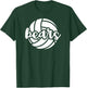 Bears Volleyball Team Mascot School Spirit Game Day T-Shirt - T-Shirt | Forest