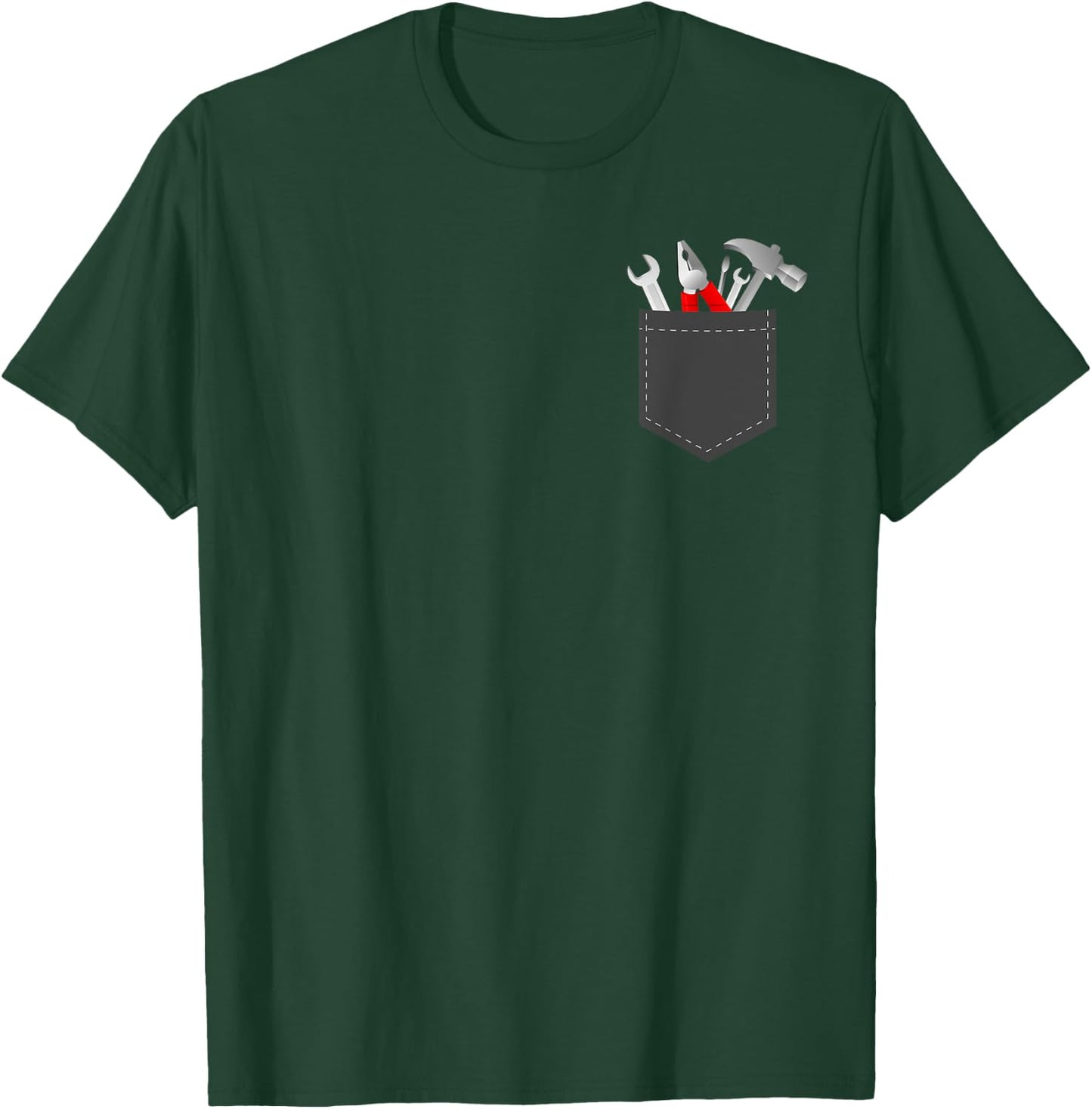 Pocket Handyman Woodworking Mechanical Tools Gift T-Shirt - T-Shirt | Forest