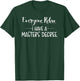 Everyone Relax I Have A Masters Degree Funny Gift T-Shirt - T-Shirt | Forest