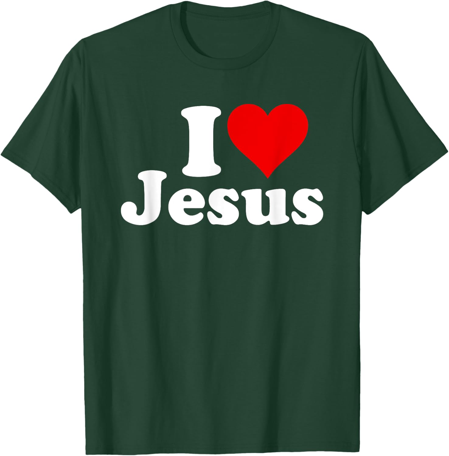I Heart Love Jesus Christ T-Shirt - T-Shirt | Forest