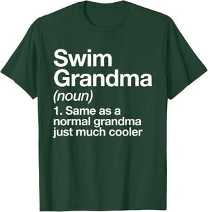 Swim Grandma Definition Funny Sports T-Shirt - T-Shirt | Forest