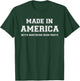 MADE IN AMERICA WITH NORTHERN IRISH PARTS Northern Ireland T-Shirt - T-Shirt | Forest