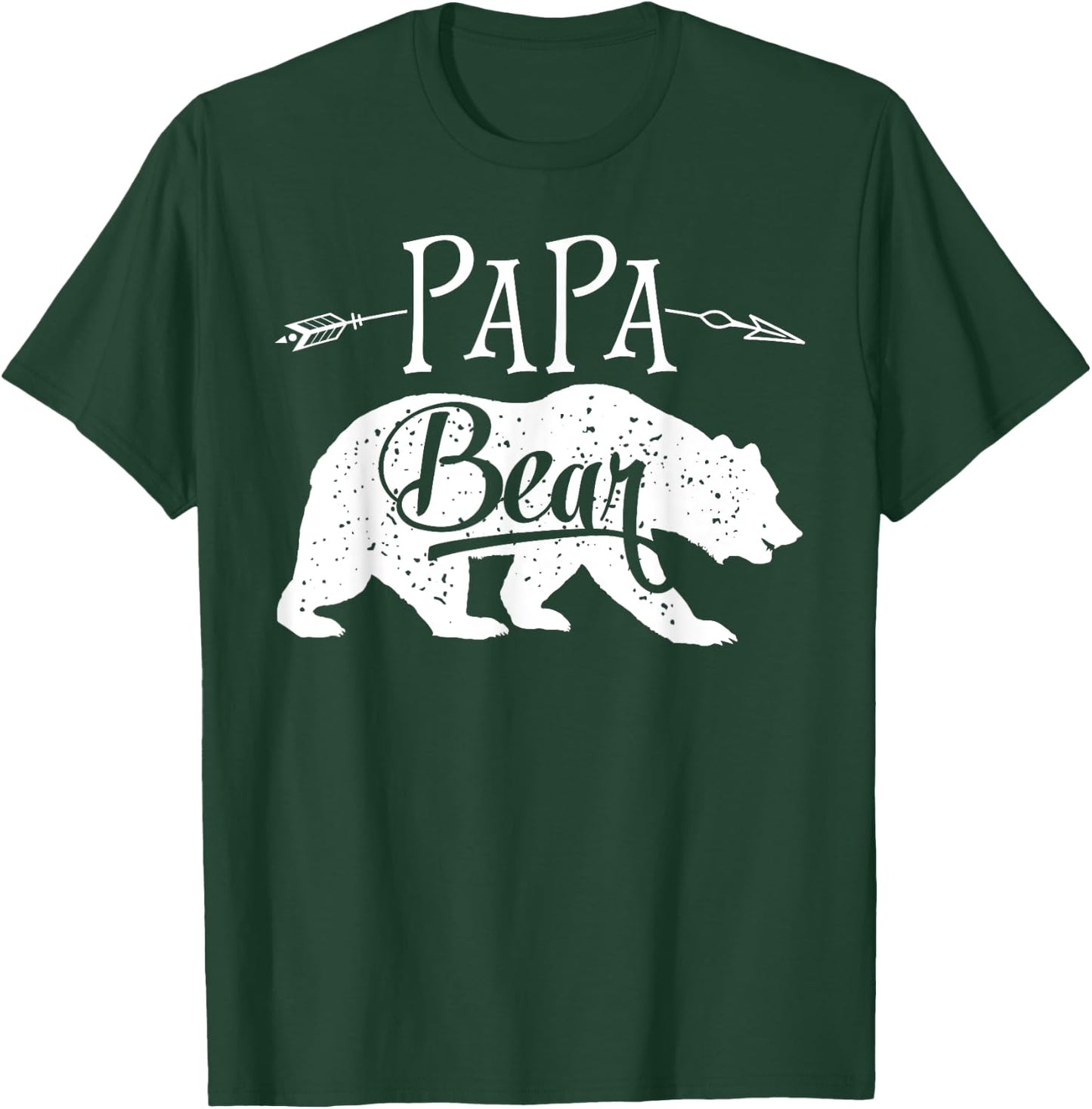Papa Bear T shirt Fathers Day Family Matching Couple Men T-Shirt - T-Shirt | Forest