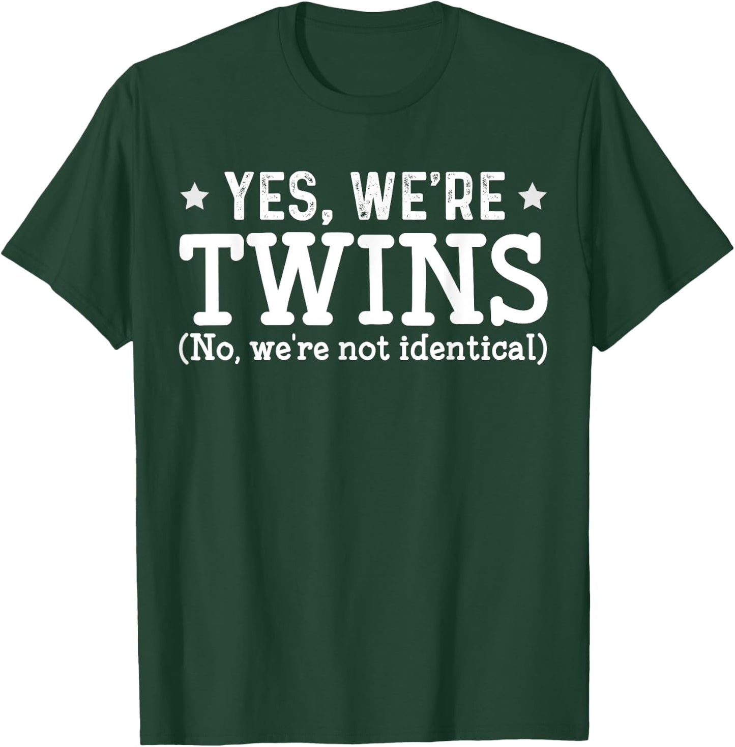 Twins Partner Twin Siblings T-Shirt - T-Shirt | Forest