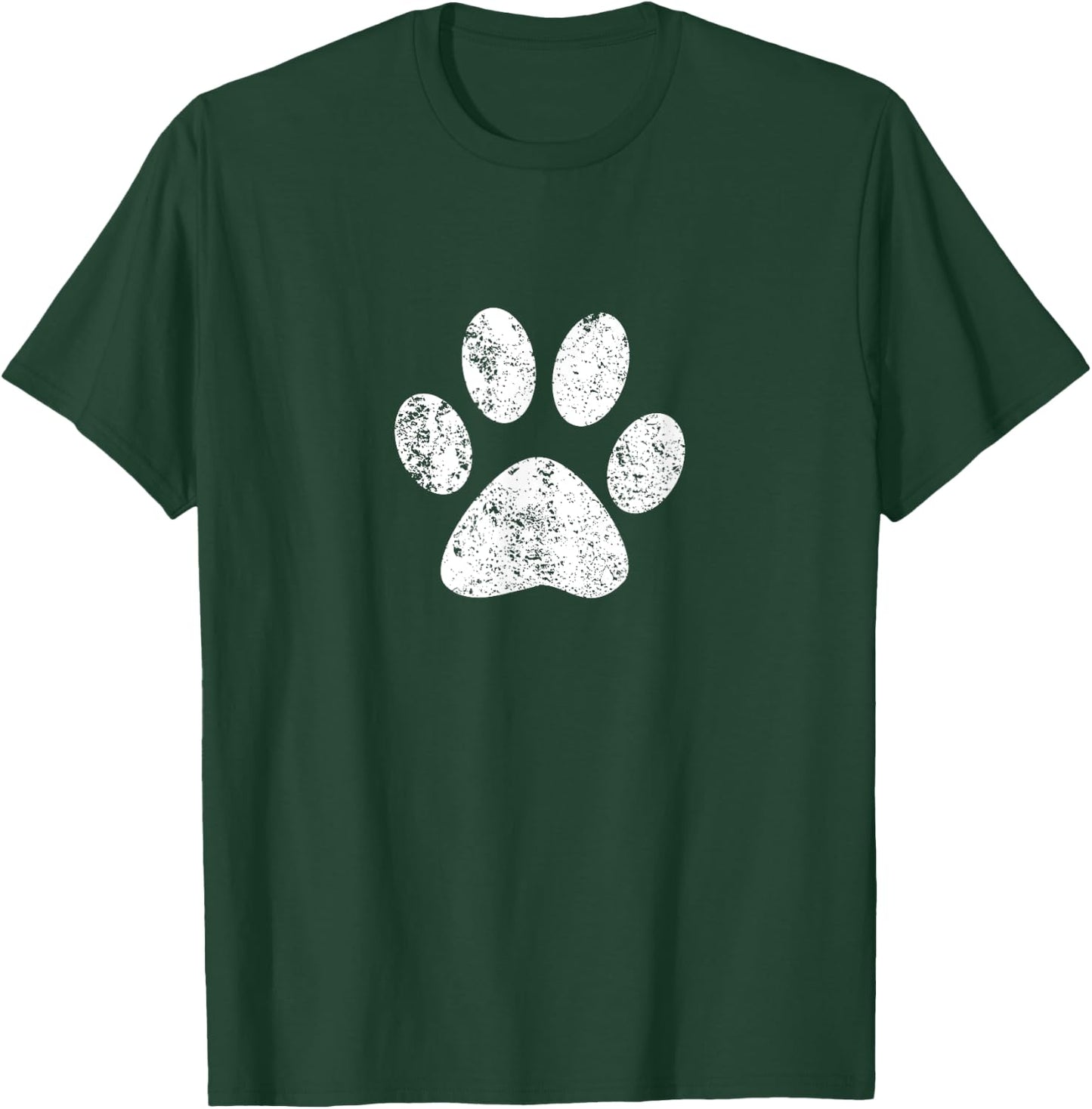 Dog Cat Paw Print Bulldogs Wildcats Huskies Tigers T Shirt T-Shirt - T-Shirt | Forest