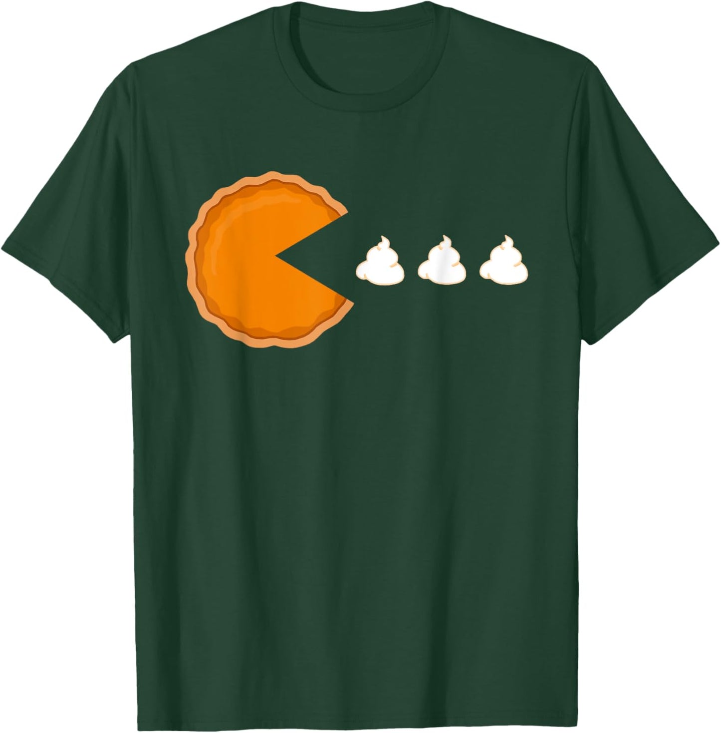 Thanksgiving 2020 Funny Pumpkin Pie Eating Whipped Cream T-Shirt - T-Shirt | Forest