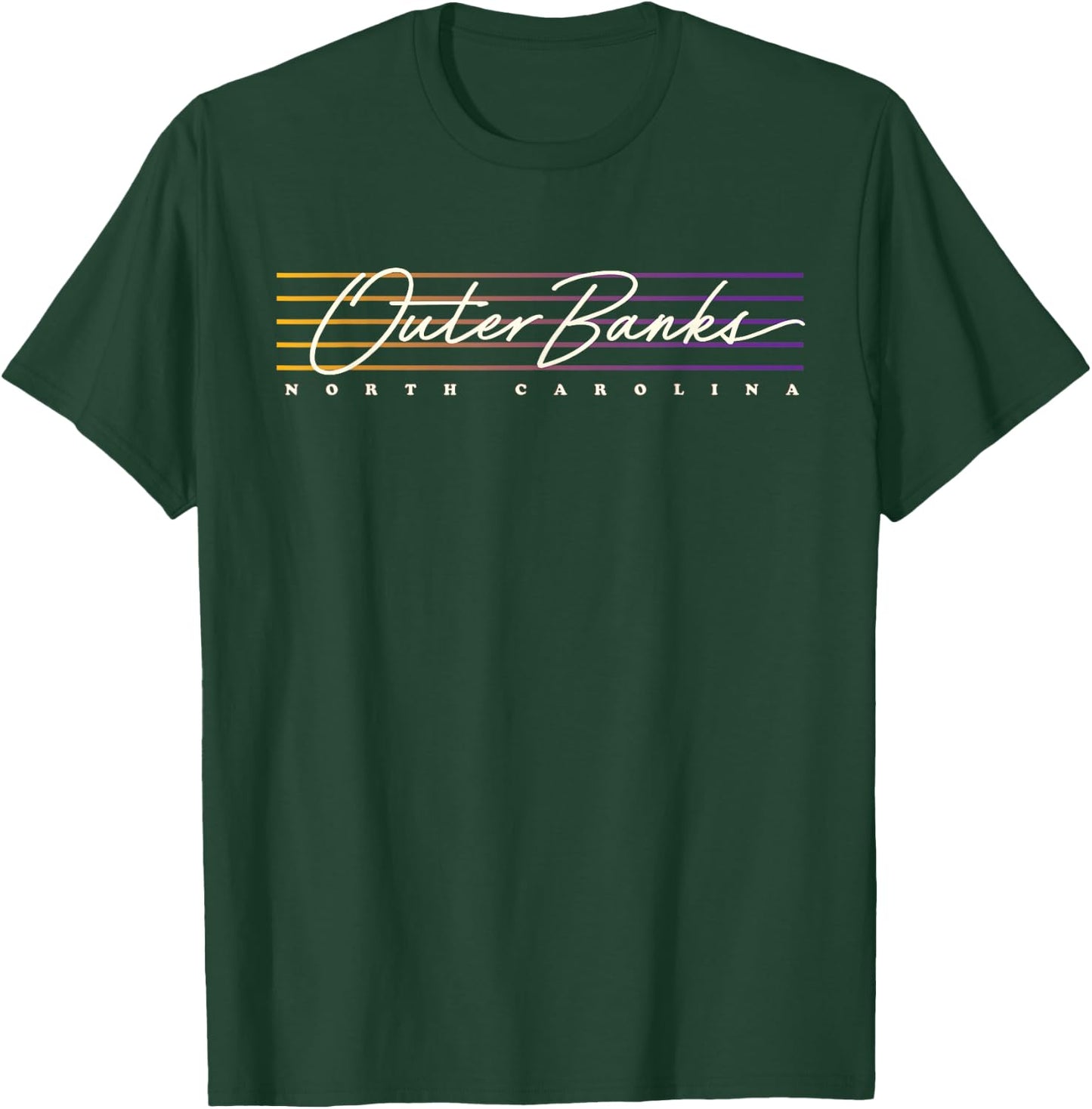 Retro Style Outer Banks T-Shirt - T-Shirt | Forest