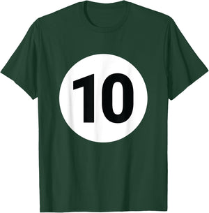 8 Pool Ball 10 Billiards Costume Halloween Group Matching T-Shirt - T-Shirt | Forest