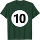 8 Pool Ball 10 Billiards Costume Halloween Group Matching T-Shirt - T-Shirt | Forest