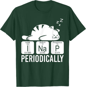 Cute Animal Periodic Table Funny Chemist Gift Cat Chemistry Men Women Girls Kids T-Shirt - T-Shirt | Forest