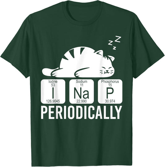 Cute Animal Periodic Table Funny Chemist Gift Cat Chemistry Men Women Girls Kids T-Shirt - T-Shirt | Forest