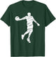 Basketball player retro lines T-Shirt - T-Shirt | Forest