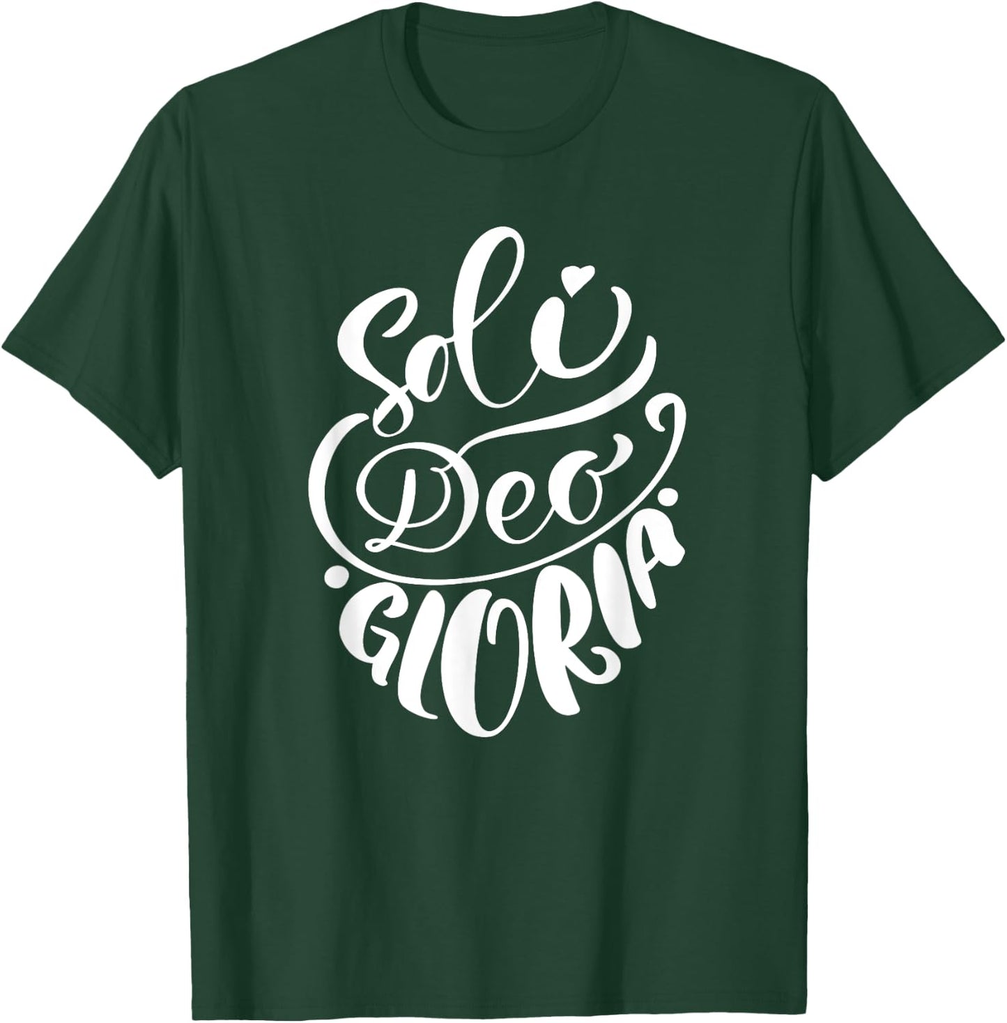 Soli Deo Gloria | Glory to God Alone |Christian Women T-Shirt - T-Shirt | Forest