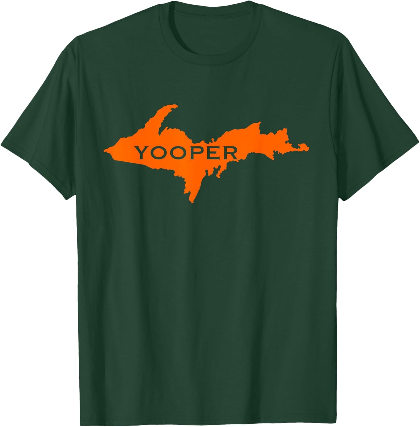 Yooper Hunter Blaze Orange Michigan UP T-Shirt - T-Shirt | Forest