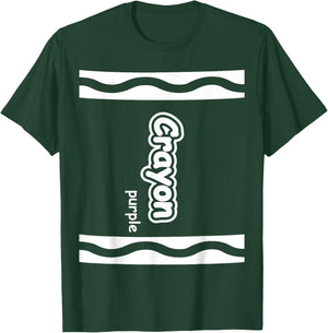 Purple Crayon Easy Halloween Costume Cute (Dark) T-Shirt - T-Shirt | Forest